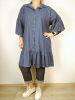макси дамска дънкова риза/рокля "Ана" - Image 2